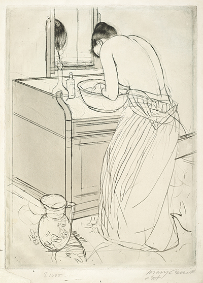 Woman Bathing Mary Cassatt